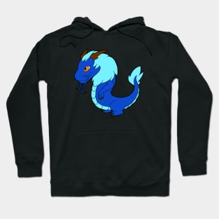 Indigo Chinese Dragon Hoodie